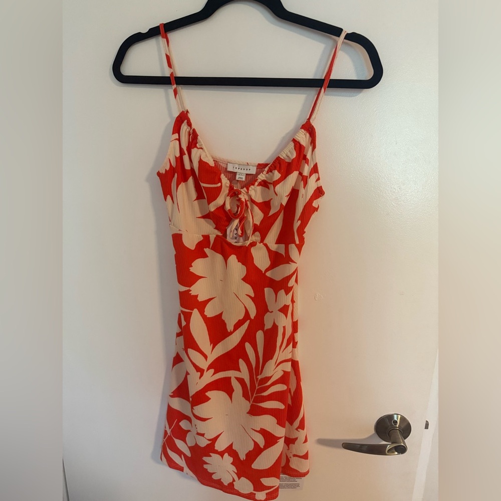 Topshop jersey rib mini slip dress